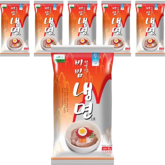 칠갑농산 평양식 비빔냉면, 750g, 6개