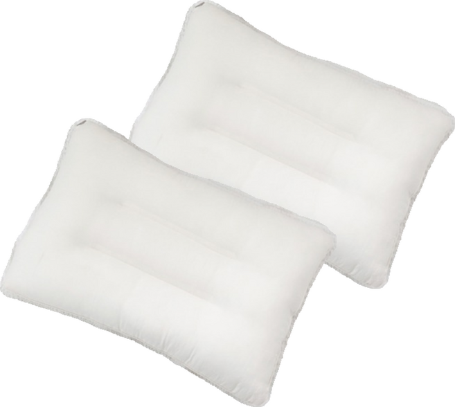 마롤로뜨 빨아쓰는 낮은 경추베개, 아이보리, 2개