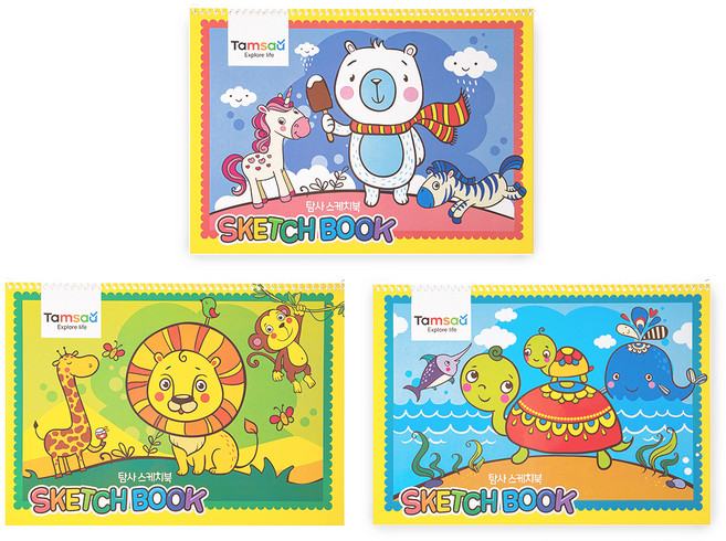 탐사 키즈 스케치북 10p, 30매, 10개
