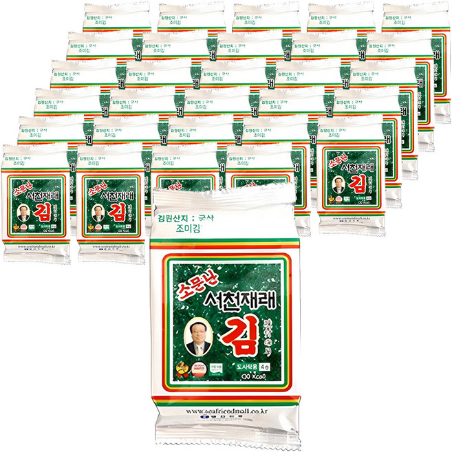 바다친구 소문난 서천 재래김, 15g, 32개