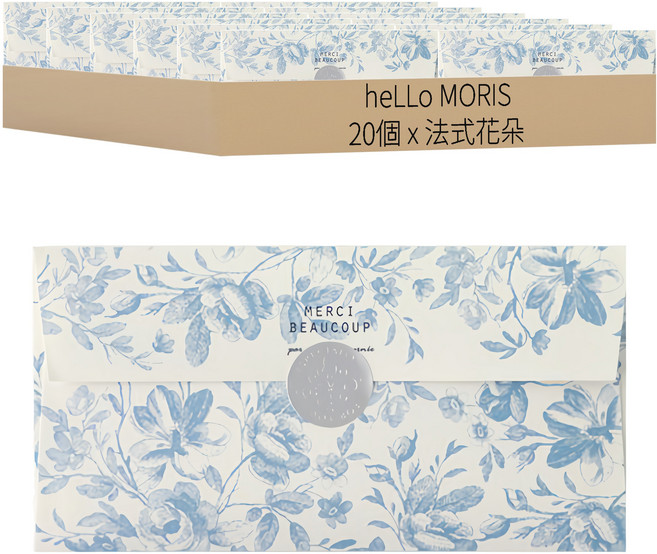 heLLo MORIS 法式花朵零用錢信封 17.5 x 9cm, 20個, 法式花朵
