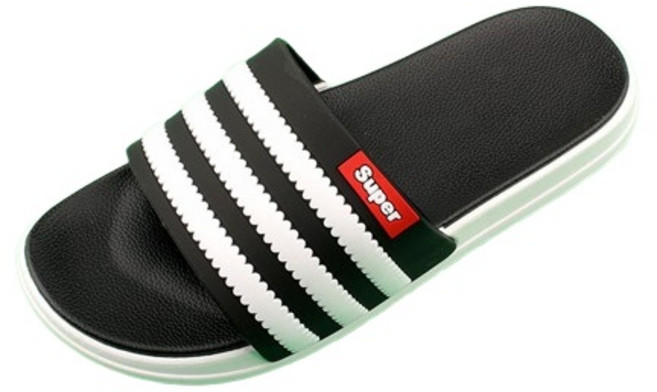 레트로무드 남녀공용 빅사이즈 슈퍼삼선 쿠셔닝 슬리퍼