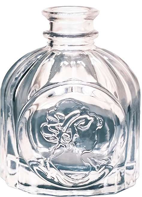 空氣選物 復古浮雕玻璃花瓶c, 1個, 透明