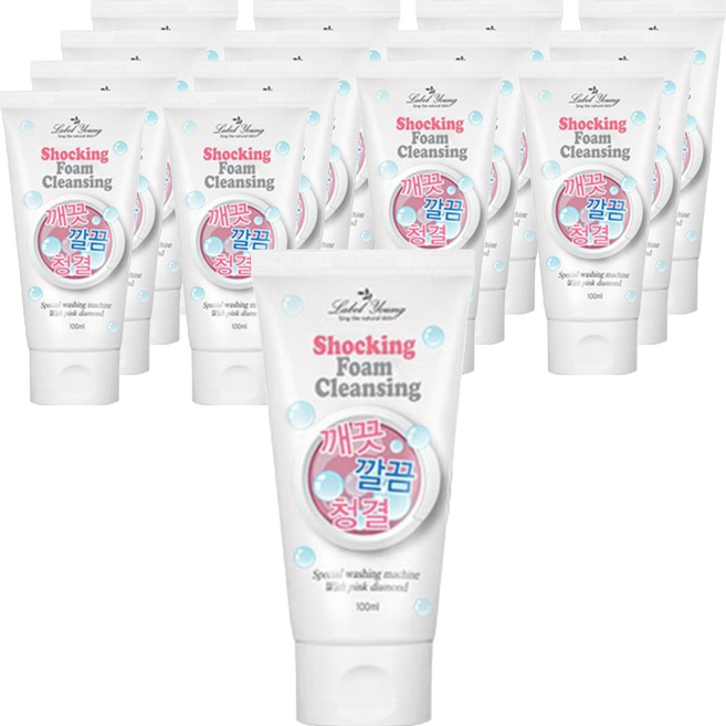 Label Young SHOCKING 泡沫潔面乳 原創, 100ml, 15個