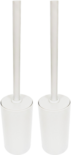 UdiLife 優的生活大師 hold 刷 北歐極簡馬桶球刷組 8.2 x 8.2 x 37.7cm, 神秘白, 2組