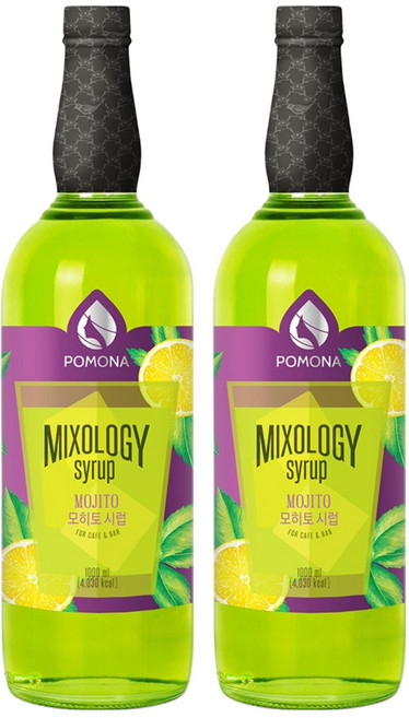 포모나 믹솔로지 모히토 시럽, 1L, 2개