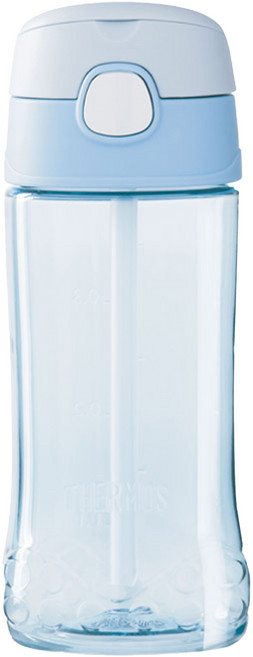 THERMOS 膳魔師 兒童吸管瓶 F4011T 450ml BPA Free, 淡藍色, 1個