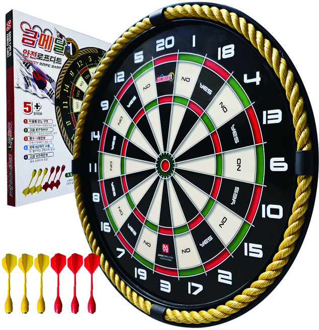 고급 로프 자석 다트, 혼합 색상, 1개