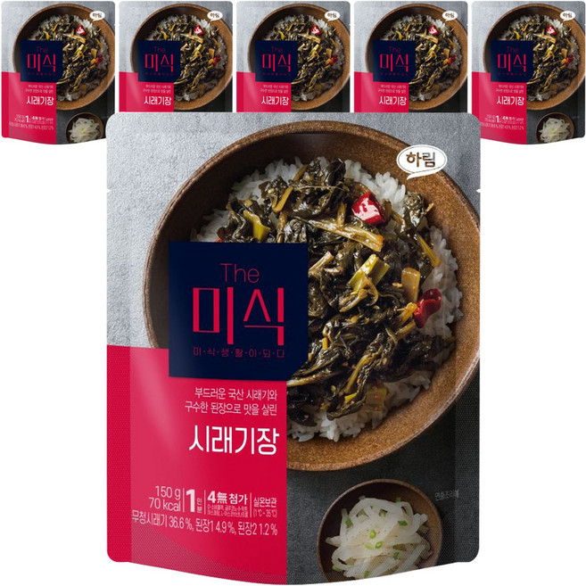 더미식 시래기장 덮밥소스, 150g, 6개