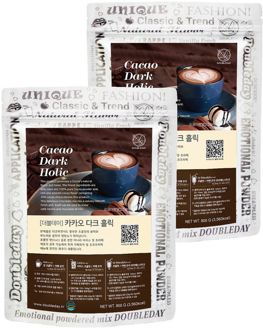 더블데이 카카오 다크홀릭 파우더, 800g, 1개입, 2개