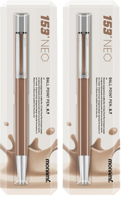 monAmi 153 Neo 原子筆 0.7mm, 巧克力牛奶, 2個