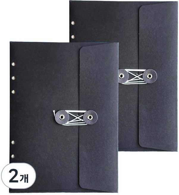 아이씨엘디자인 6공 하도메 파우치 A5, 2개, 2개입