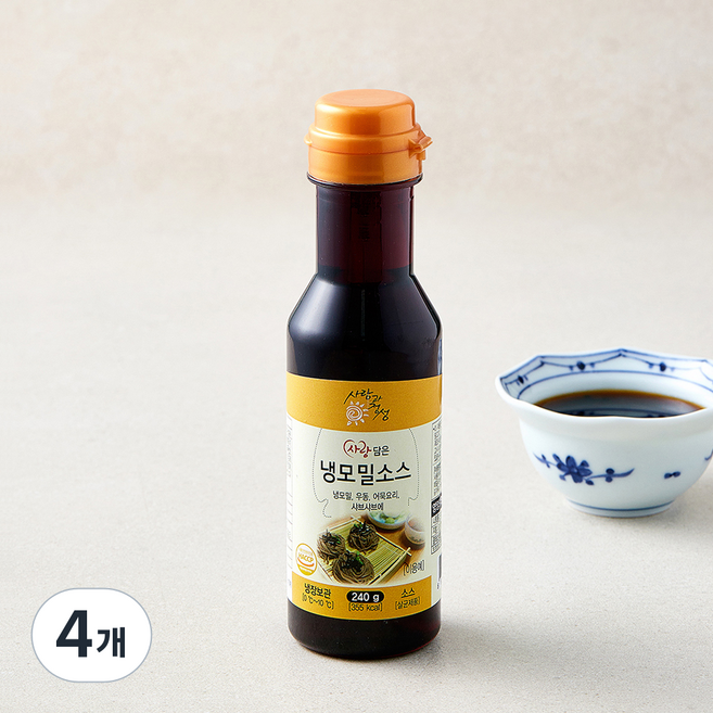 사랑담은 냉모밀소스, 240g, 4개