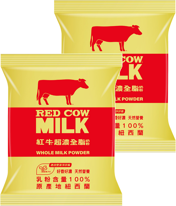 RED COW 紅牛 超濃全脂奶粉, 1kg, 2包
