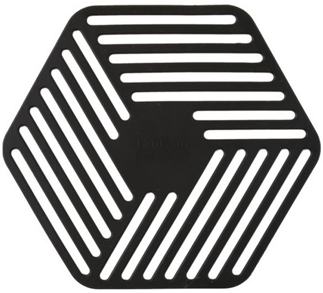 테이블리즘 실리콘 인덕션 보호 매트, 블랙, 1개