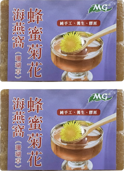 茂格生機 手工海燕窩 冰糖蜂蜜菊花, 270g, 2包
