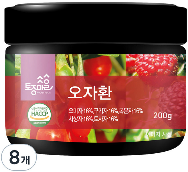토종마을 HACCP 인증 오자환, 200g, 8개