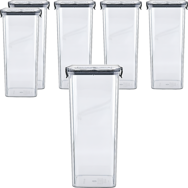 Highching 高精 儲物罐 1.8L, 容器 + 蓋子, 6個