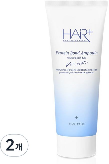 헤어플러스 단백질 본드 모이스트 앰플 에센스, 145ml, 2개