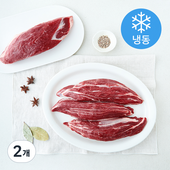 미국산 지방제거 아롱사태 찜 / 수육 / 전골용 2개입 (냉동), 2개, 2kg