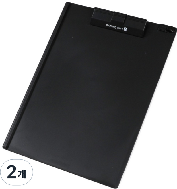 모닝글로리 클립보드 A4, 2개, 블랙