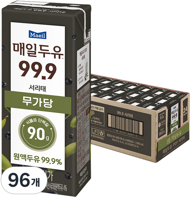 매일두유 99.9 서리태, 96개, 190ml