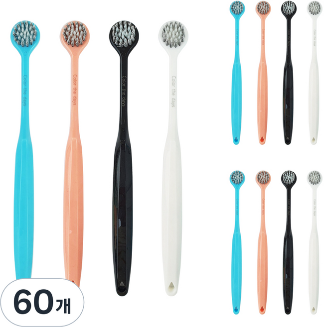 DOCTUS 컴팩트 스파이럴 칫솔, 1개입, 60개