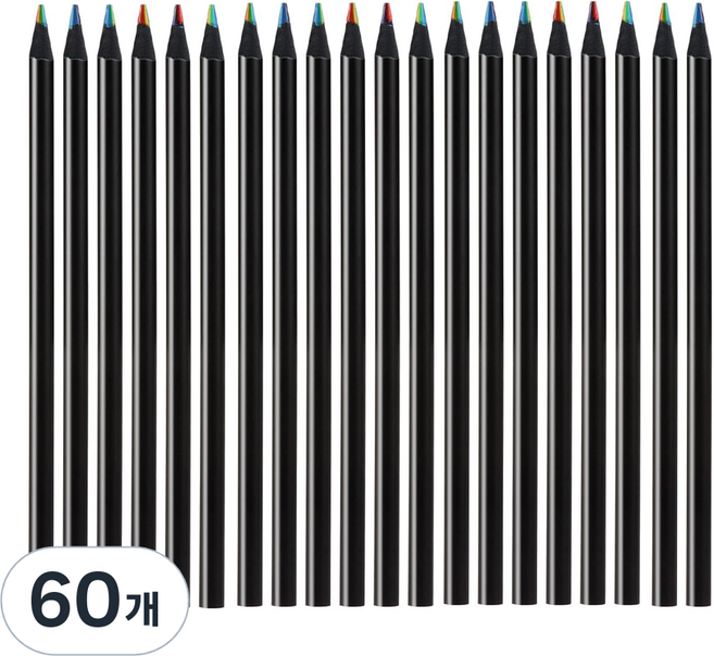 코히모 믹스 혼합 무지개 컬러링 색연필 4W071, 7색, 60개