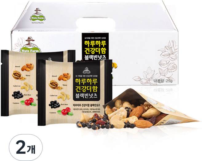 넛츠팜 하루하루 건강더함 블랙빈 넛츠 30p, 750g, 2개