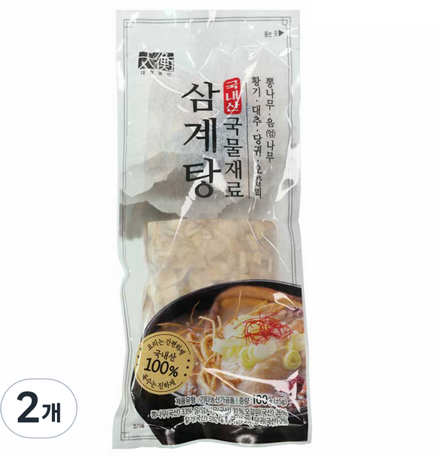 조은약초 대형삼계탕 국물재료, 100g, 2개