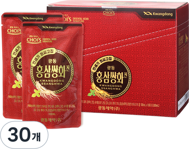 광동 홍삼쌍화, 100ml, 30개