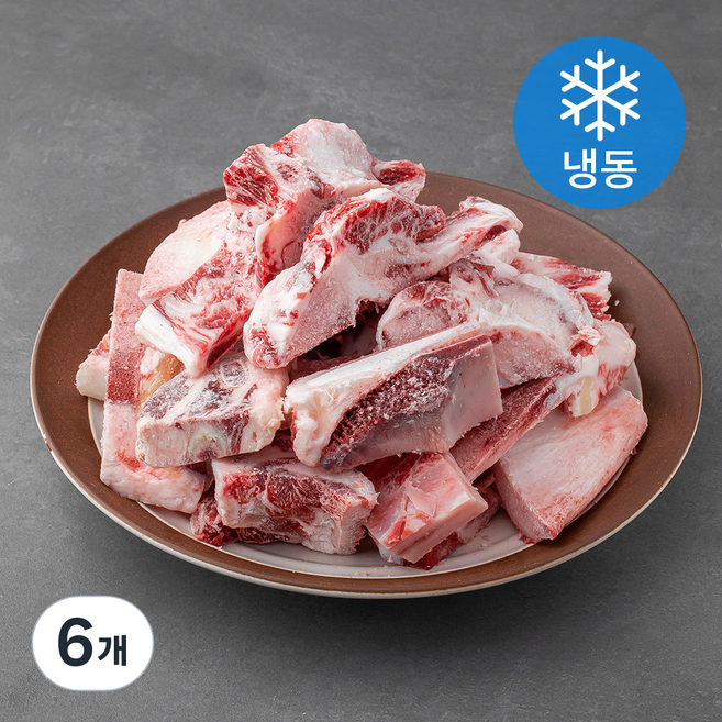 사조프레시미트 한우 잡뼈 탕용 (냉동), 1kg, 6개