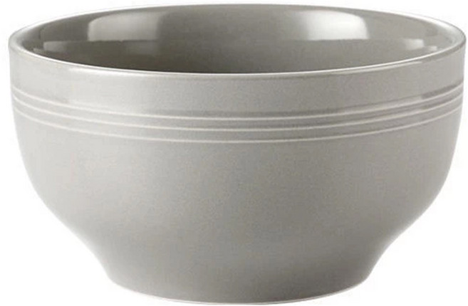 WORTH IT 渥思 歐式簡約純色陶瓷碗 直徑11.4 x 高6.4 cm, 灰色, 1個