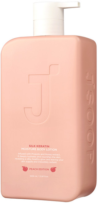 제이숲 실크 케라틴 모이스처 바디로션 피치 에디션, 1L, 1개