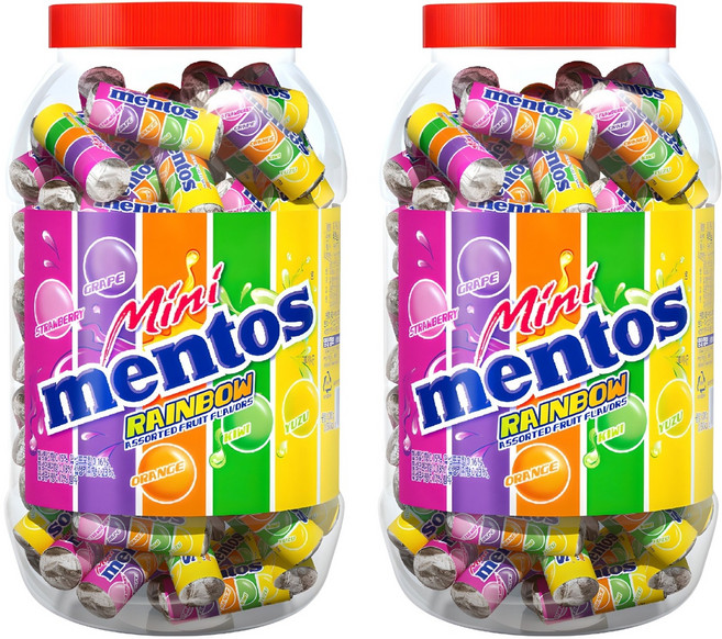 멘토스 미니 뉴레인보우, 1kg, 2개