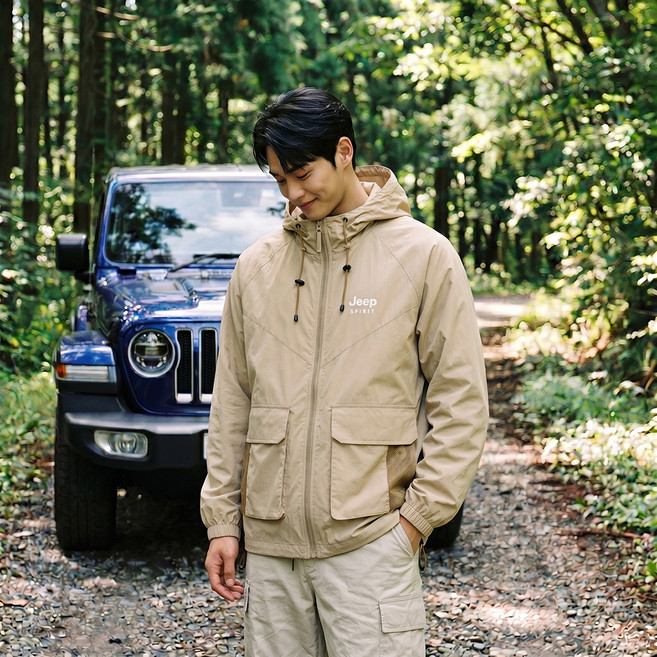 JEEP SPIRIT 男女通用 防水防風 登山連帽戶外夾克