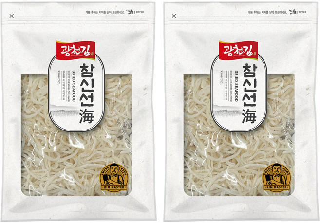 광천김 참신선해 백진미채, 500g, 2개