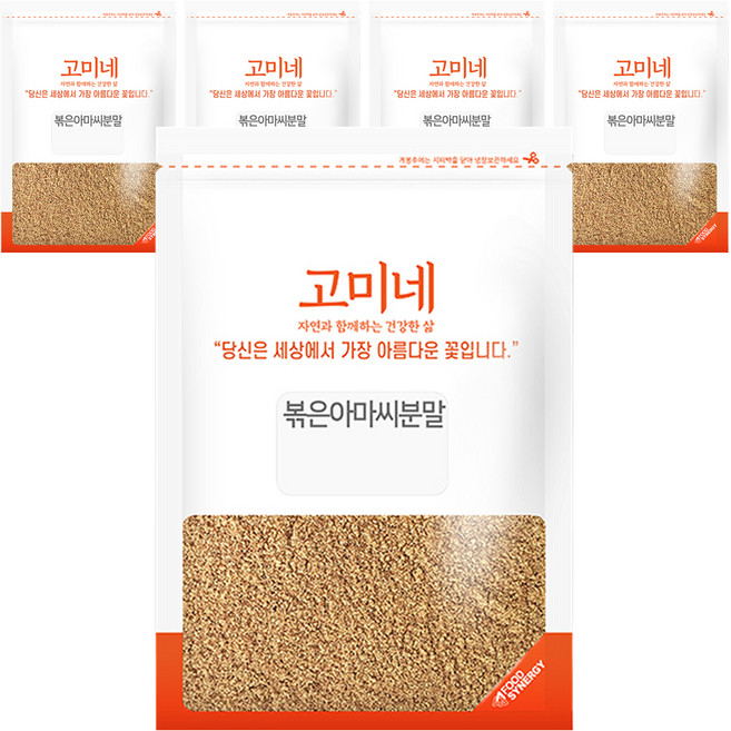고미네 볶은아마씨분말, 300g, 5개
