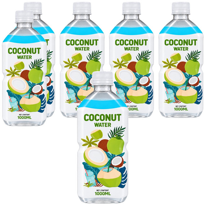 RFC 코코넛 워터, 1L, 6개