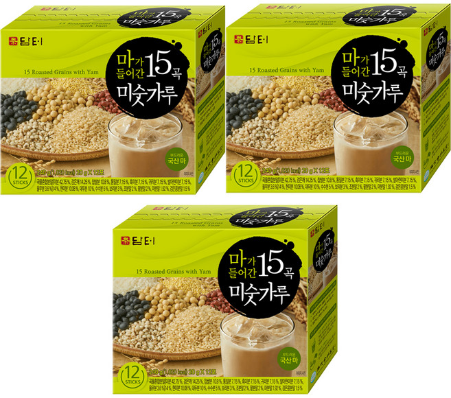 담터 마가 들어간 15곡 미숫가루, 240g, 3개