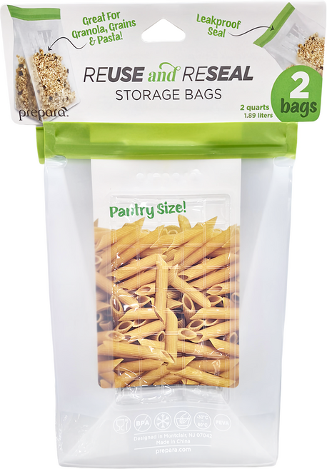 prepara 沛樂生活 食物保鮮密封夾鏈袋, 2號袋, 2個, 1組