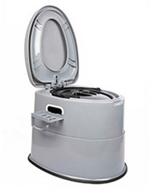 Dearmomo 老人露營移動式分離型坐便器, 1個, 灰色
