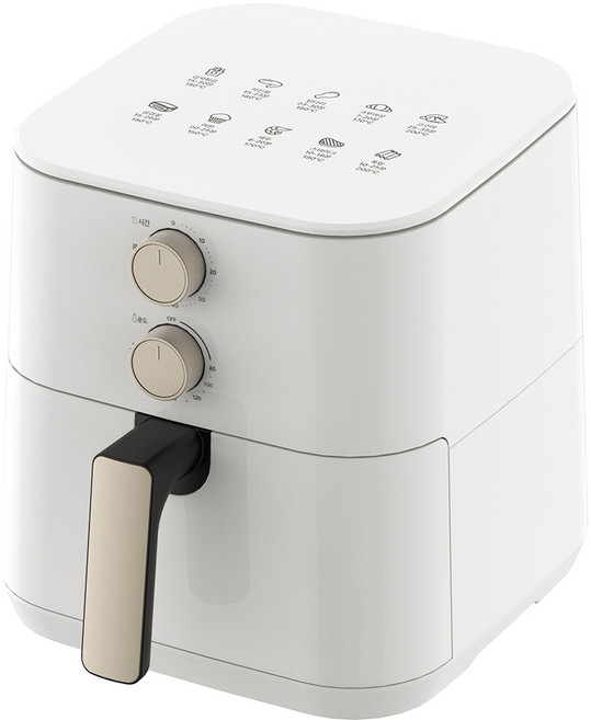 홈플래닛 에어프라이어 5L, 화이트, KZ-5001