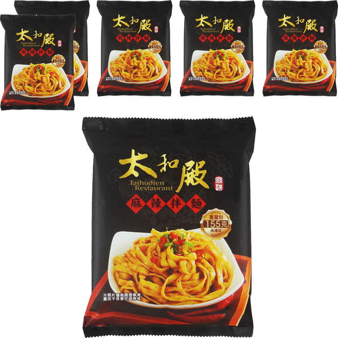 太和殿 麻辣拌麵 155g, 6包