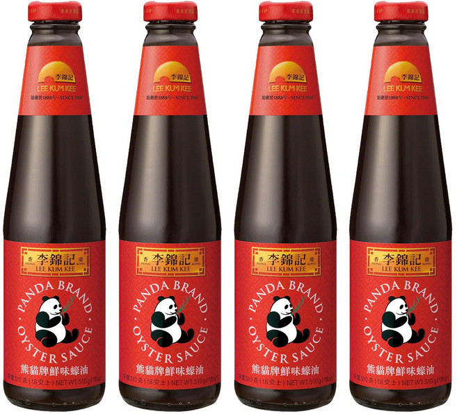 李錦記 熊貓牌鮮味蠔油, 510g, 4瓶