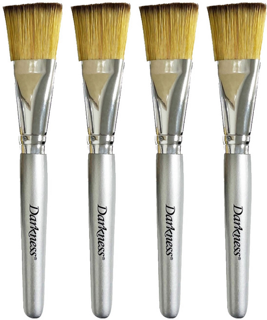 다크니스 피부미용 팩 붓, 4개, 혼합색상