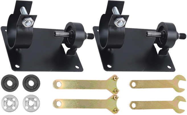 세인티에프 전동드릴 거치대 + 그라인더날 고정 아답터 세트 숏타입, 2세트