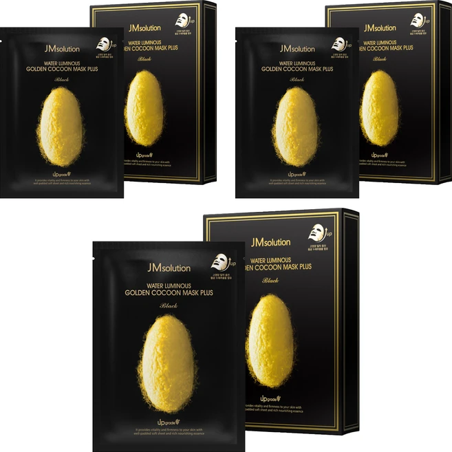 제이엠솔루션 물광 골든 코쿤 마스크 플러스, 10개입, 3개 - 쿠팡