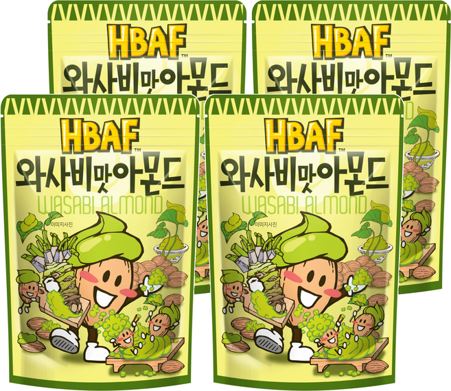 HBAF 山葵杏仁, 120g, 4包