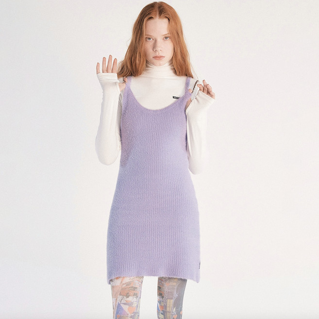 스컬프터 Fuzzy Slip Dress